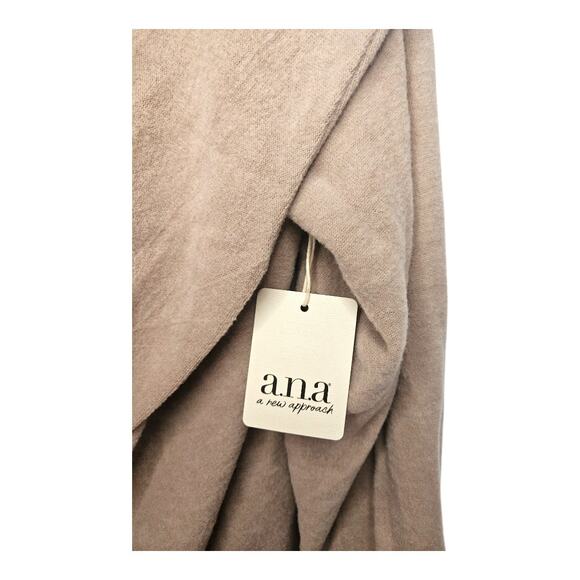 NEW ANA Women's Plus Size Fleece Cowl Neck Top with 3/4 Sleeves Brown (Size: 1X) - Picture 3 of 6